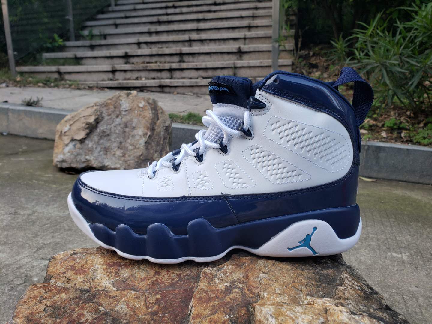 2019 Air Jordan 9 Retro White Royal Blue Shoes